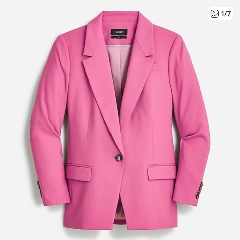 J. Crew Willa Pink Pantsuit (Blazer and Full Length Pants)